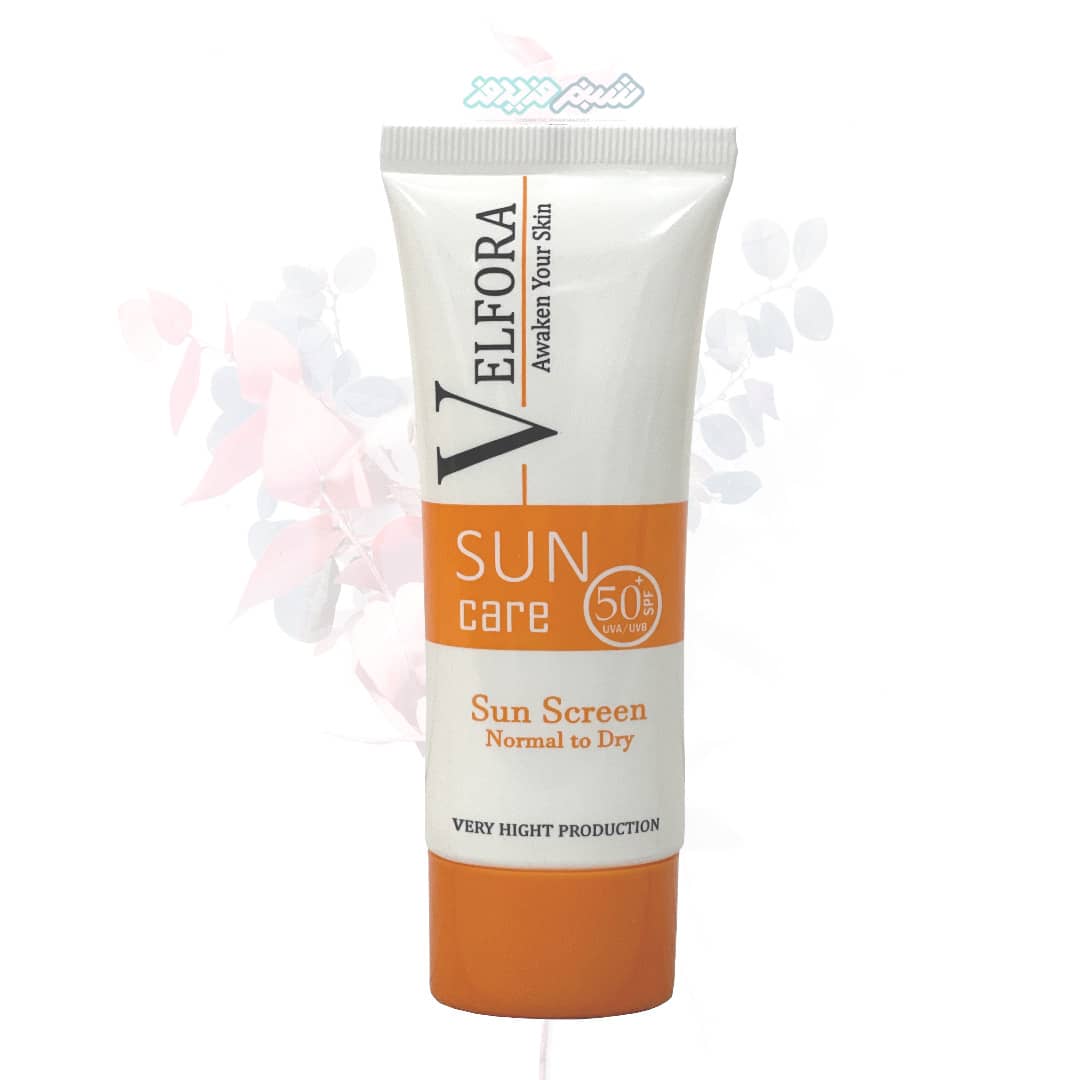 velfora-sunscreen-invisible کرم ضد آفتاب بی رنگ پوست نرمال و خشک ولفرا