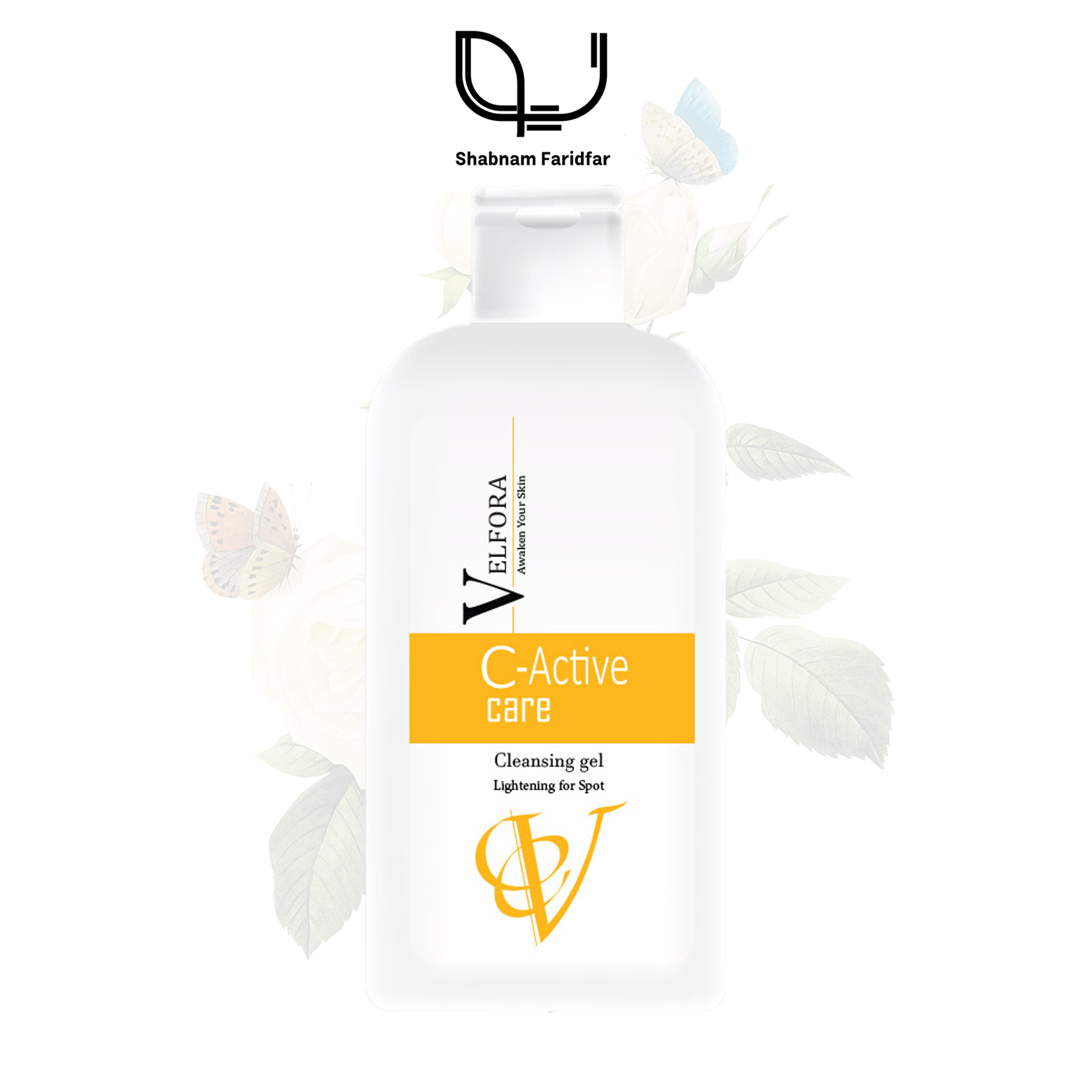 Velfora-C-Active Care - Cleansing Gel ژل شوینده روشنکننده و ضد لک صورت ولفرا | حاوی ویتامین C و AHA